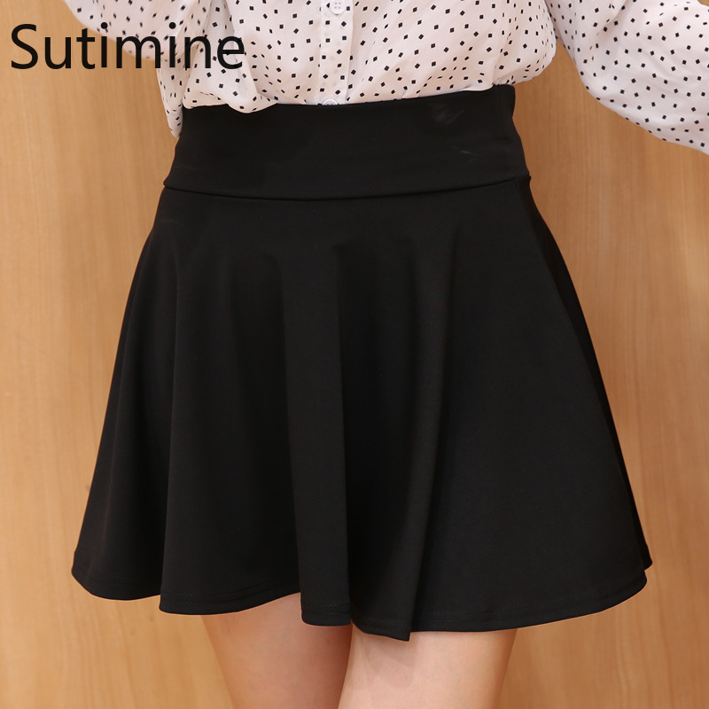 Sutimine Mini Shorts Szoknyák Női Nyári A Line Sun School Magas derekú redős szoknya Női koreai Elegáns Szoknya
