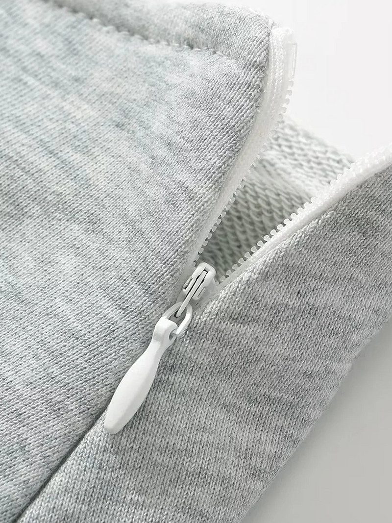 XNWMNZ 2024 Női divat Alacsony derékú mini szoknya széles redős frottír szövet oldalsó cipzár A vonal Skort The Spice Girls dögös édes nő