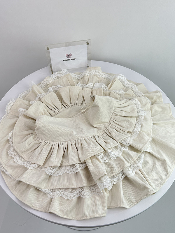 Női Fairycore báli ruha Romantikus mini magas derekú csipke patchwork szoknya Mori Gyaru Party Design 2000-es évek Esztétikus Lolita Cutecore