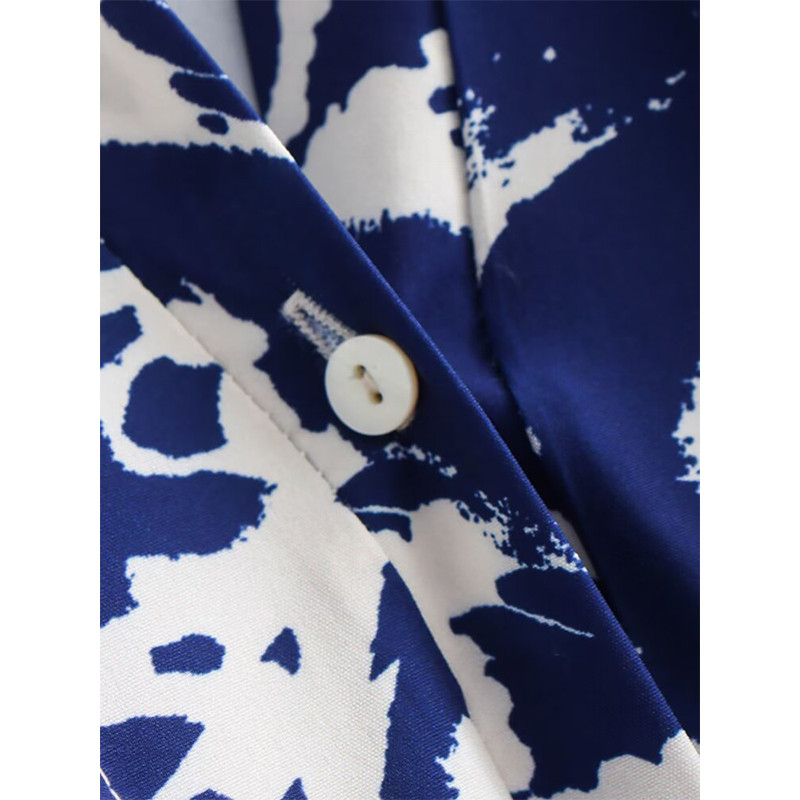 TRAF Print Mini ruhák Női Tavasz Nyár 2024 Vintage ruhák női Midi női party ruha