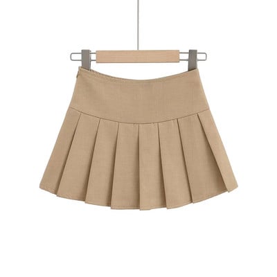 2024-es nyári magas derekú szoknyák Női szexi miniszoknyák rövidnadrággal Vintage redőzött szoknya fehér koreai teniszszoknyák fekete khaki