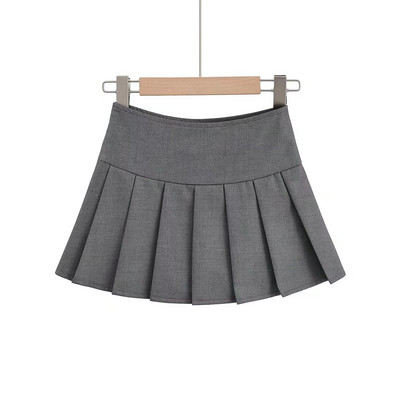 2024-es nyári magas derekú szoknyák Női szexi miniszoknyák rövidnadrággal Vintage redőzött szoknya fehér koreai teniszszoknyák fekete khaki