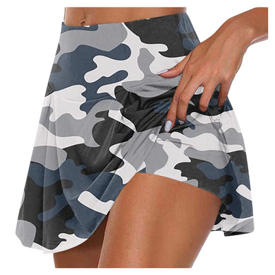 Újdonságok Női Skorts Újdonságok Jóga Sport Aktív Rövidnadrágok Szoknya Gym Workout Teniszszoknyák Női Tenisz Para Mujeres