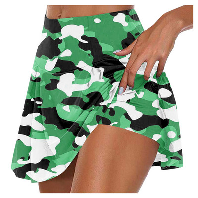 Újdonságok Női Skorts Újdonságok Jóga Sport Aktív Rövidnadrágok Szoknya Gym Workout Teniszszoknyák Női Tenisz Para Mujeres