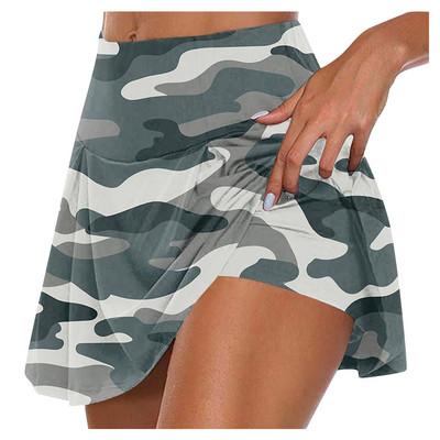 Újdonságok Női Skorts Újdonságok Jóga Sport Aktív Rövidnadrágok Szoknya Gym Workout Teniszszoknyák Női Tenisz Para Mujeres