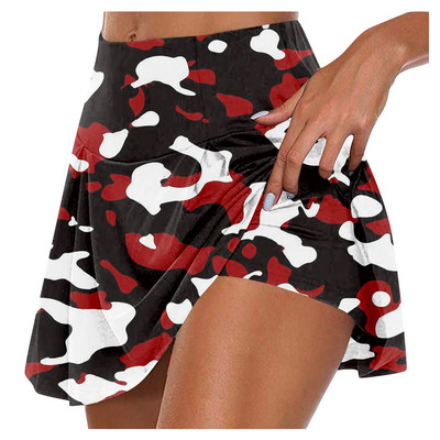 Újdonságok Női Skorts Újdonságok Jóga Sport Aktív Rövidnadrágok Szoknya Gym Workout Teniszszoknyák Női Tenisz Para Mujeres