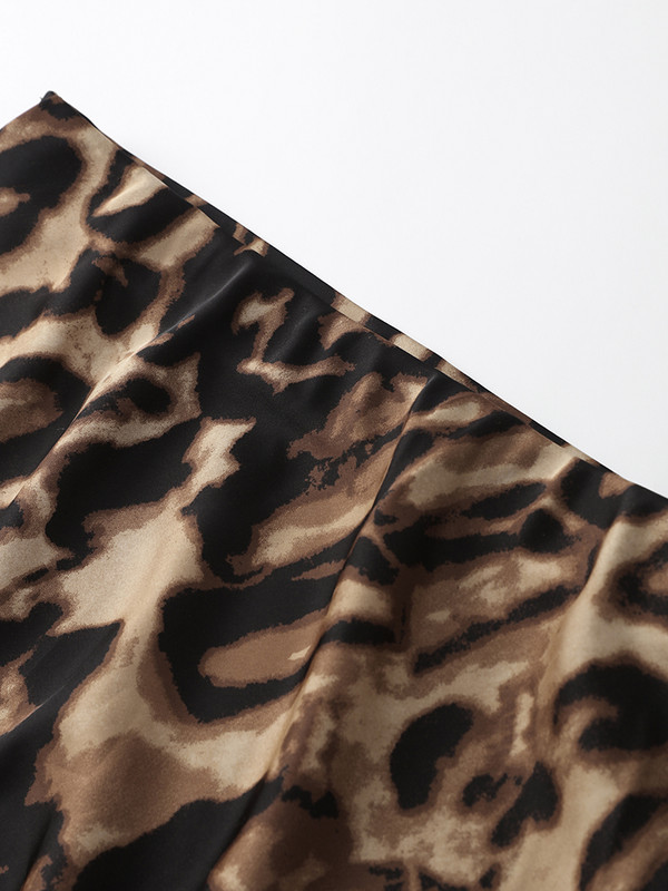 Leopárdmintás szoknya női szexi magas derekú csípőcsomag vékony midi szoknya női 2024 tavaszi nyári divat tengerparti nyaralás hölgyeknek