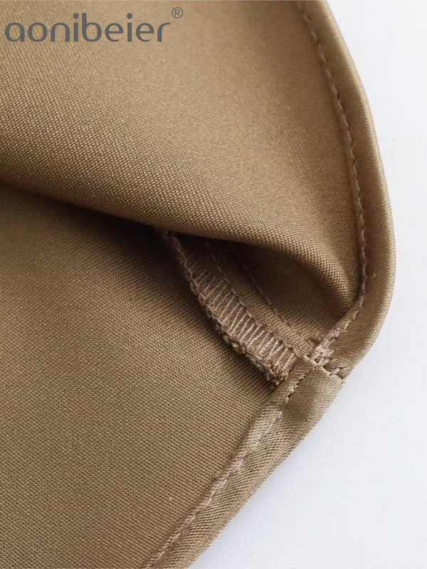 Aonibeier köntös esti buli női szatén ruha Traf 2023 őszi elegáns ujjatlan kulcslyuk hátsó A-vonalú női midi hosszú ruhák