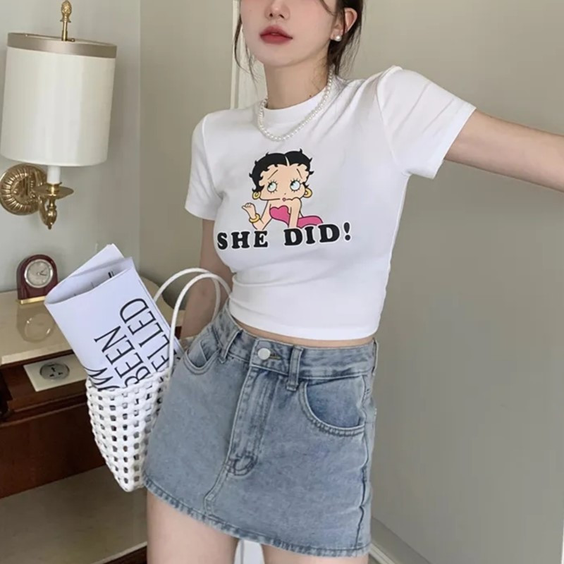 Magas derekú vintage farmerszoknya Kis új, vékony karcsú öv