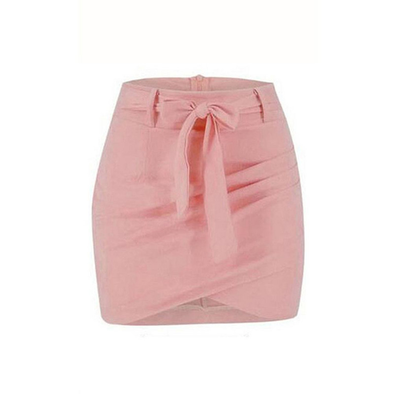 Női mini szoknyák magas derekú kötszeröv aszimmetrikus vékony testű bőr cipzáras szoknya Új divatos ceruzaviselet 2022