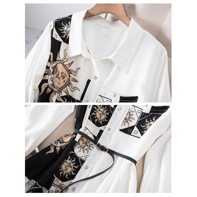 Női koreai divatmintás, hosszú ujjú, vintage, elegáns öves ingruhák, üzleti alkalmi irodai női rendhagyó midi ruha, ropa