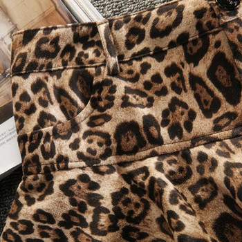 Deeptown Секси плисирана пола с леопардов принт Y2k Vintage стил Дамски поли с висока талия Мини пола с волани Кафяво дамско улично облекло