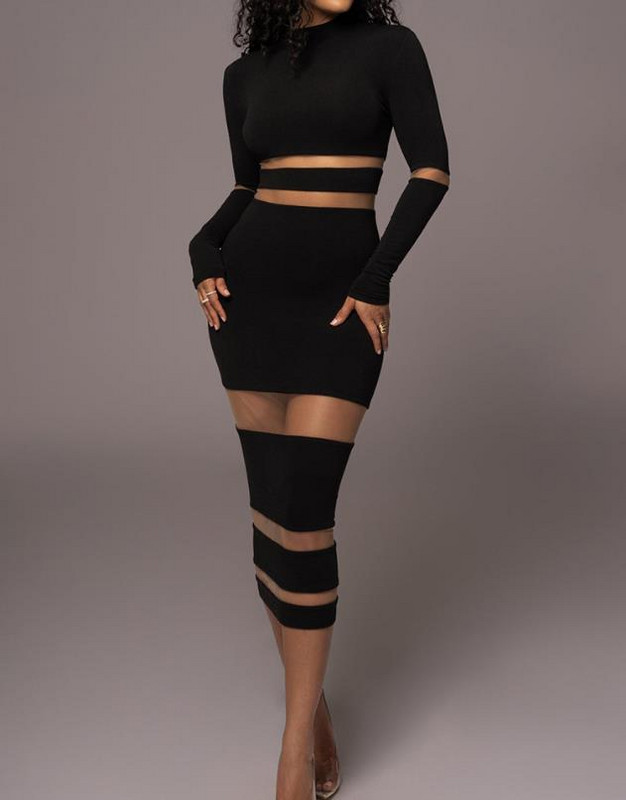 Y2K elegáns parti ruhák nőknek 2023 ősz, új divat szexi, vékony, vállra szabott csipkefolt hosszú ujjú midi női ruha