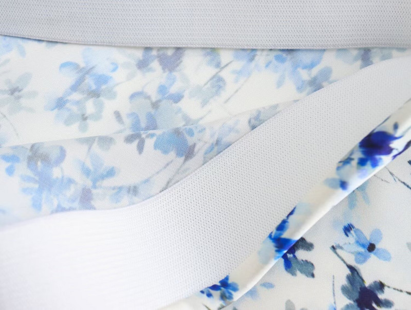 Tangada 2024 női virágmintás szatén szoknya magas derekú cipzárral női hosszú szoknya 6X069