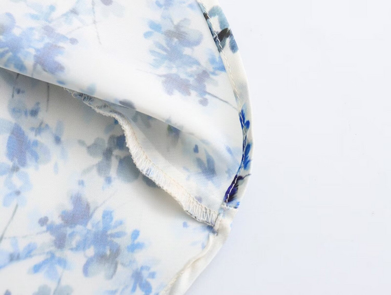 Tangada 2024 női virágmintás szatén szoknya magas derekú cipzárral női hosszú szoknya 6X069