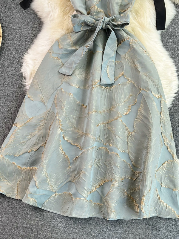 FTLZZ nyári női szexi spagettipántos virágmintás ruha Alkalmi női strandruha A vonalú midi ruha