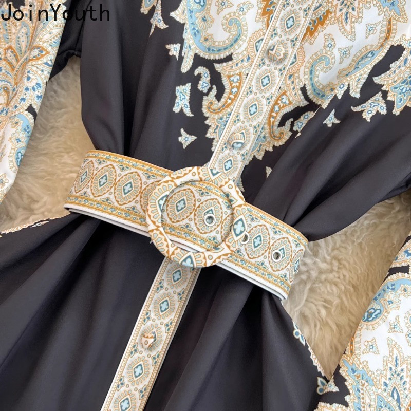 Fényes ujjú elegáns ruhák női álló nyakkal, vékony derékkal, egysoros Vestidos De Mujer koreai elegáns vintage nyári maxi ruha