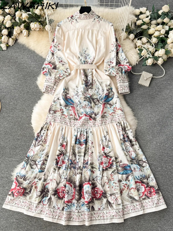 Női estélyi ruhák Köntös Argent Női Ruhák Húzózsinór Fodrok Temperamentum Szexi Retro Karcsú Foltozott ráncos Vestidos