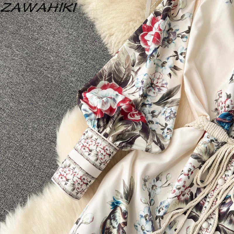 Női estélyi ruhák Köntös Argent Női Ruhák Húzózsinór Fodrok Temperamentum Szexi Retro Karcsú Foltozott ráncos Vestidos