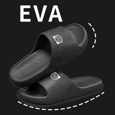 Eva Soft Sole Chunky Πλατφόρμα Παντόφλες Γυναικείες 2024 Καλοκαιρινή χοντρή σόλα Cloud Slides Σανδάλια παραλίας Γυναικεία αντιολισθητικά σαγιονάρες εξωτερικού χώρου