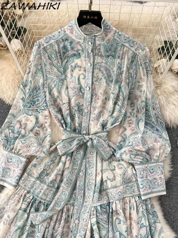 Βραδινό Μακρύ Φόρεμα για Γυναικεία Ρούχα Ropa Mujer Γραφείο Γυναικείο συνονθύλευμα Slim Puff μανίκι Stand Λαιμόκοψη συμπαγής επίδεσμος Vestidos