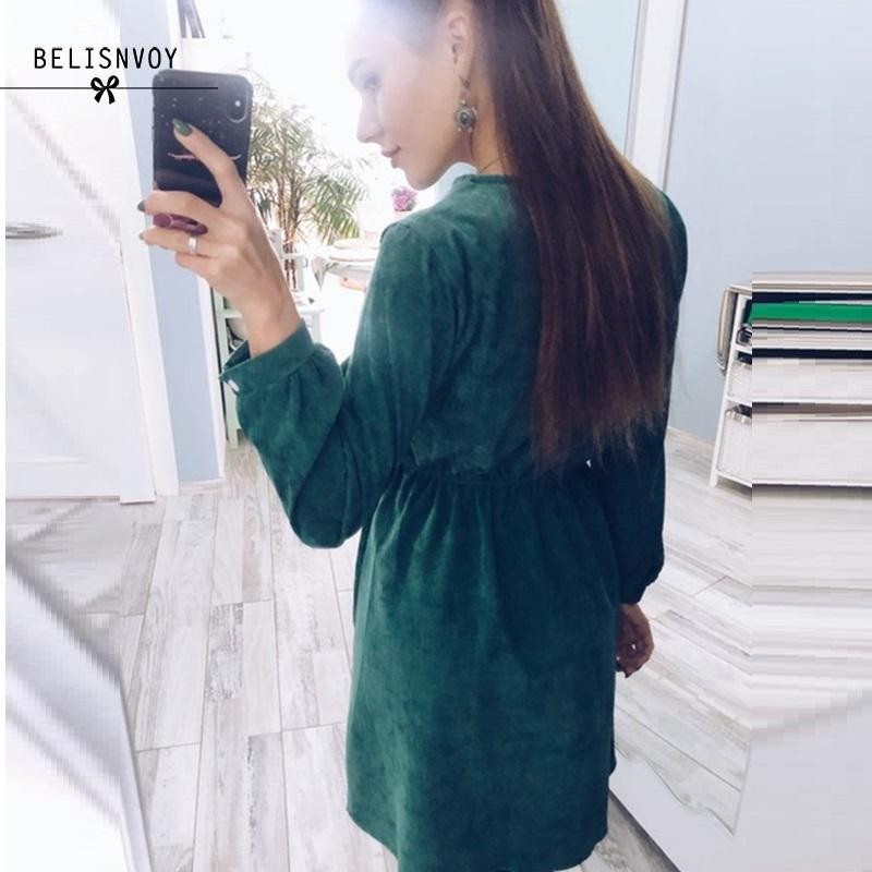 Mori Girl Vintage kordbársony női ingruha Virágos hímzés Elegáns őszi téli ruhák Midi ruhák újévre