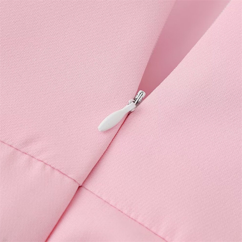 KEYANKETIAN 2024 New Launch női hamis kétrészes csíkos patchwork Epaulet ruhák Elegáns francia stílusú karcsú MIDI ruha