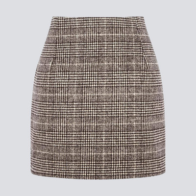 2024 Elegáns miniszoknyák női nyári szexi kockás magas derekú csípő szoknya női őszi divat Irodai viselet faldas para mujeres