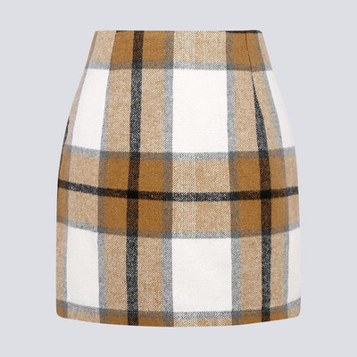 2024 Elegáns miniszoknyák női nyári szexi kockás magas derekú csípő szoknya női őszi divat Irodai viselet faldas para mujeres
