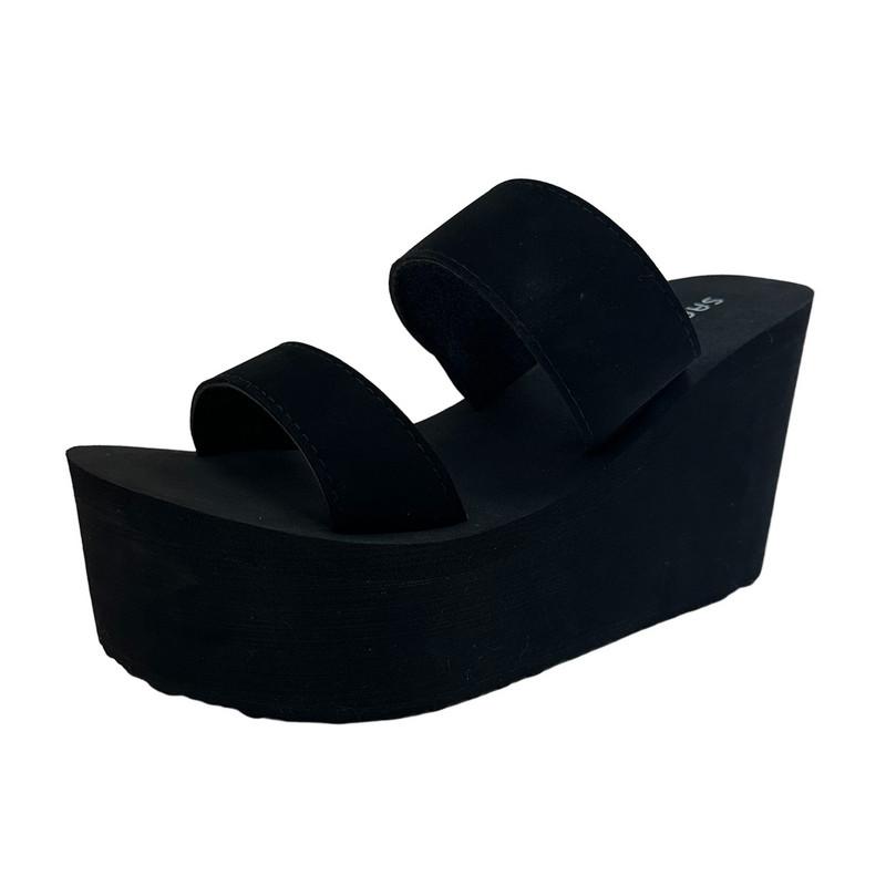 Női Wedge Platform Papucs Cipők Divat Kényelmes Papucs Soft Beach Nagyméretű alkalmi papucs nőknek Sapatos Feminino