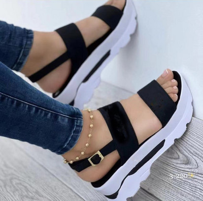 2022 Fashion Wedge Női Platform Csat Szíj Utcai Nyári Szabadtéri Cipők Punk Beach Wedges Női Szandálok Sandalias De Mujer