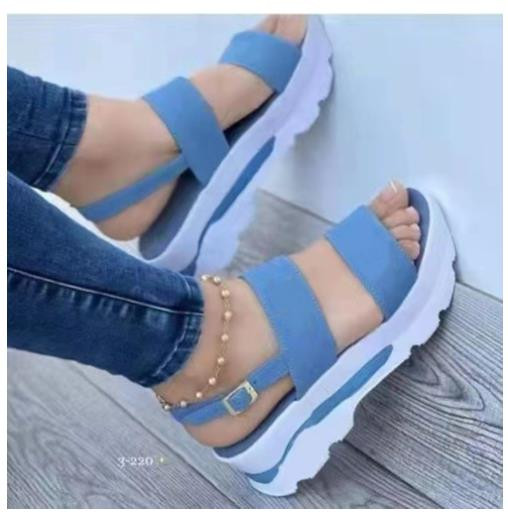 2022 Fashion Wedge Női Platform Csat Szíj Utcai Nyári Szabadtéri Cipők Punk Beach Wedges Női Szandálok Sandalias De Mujer