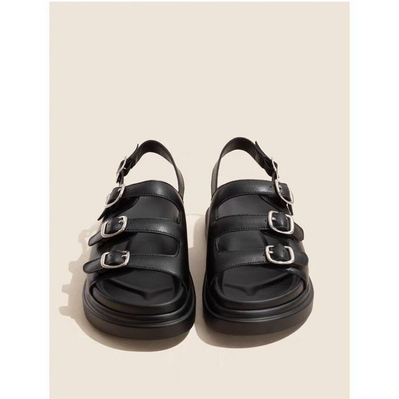 2024 Nyári Wedge Platform Szandálok Divat Retro Romen Strandcipők Női Alkalmi Peep Toe Puha Kényelmes Sandalias De Mujer