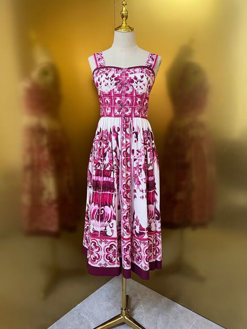 Nyári ünnep, kék-fehér porcelán virágmintás pamut ruha női spagetti pántos cipzár Elasztikus hát nélküli Midi Vestidos