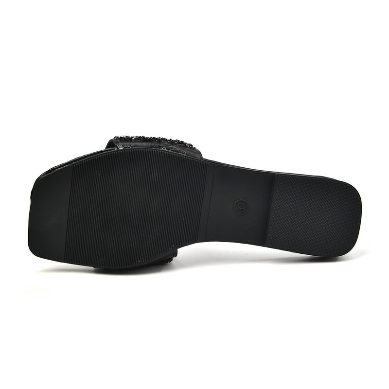 Nagy méretű lapos fenekű női szandálok 2024-es nyaraláshoz Strand papucsok hétköznapi, nyitott lábujjjal, női papucsban