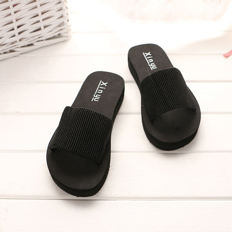 Otthoni papucsok csúszásgátló papucsok női szandálok divat női puha talp EVA beltéri csúszdák vastag platform egyszerű papucs csúszda