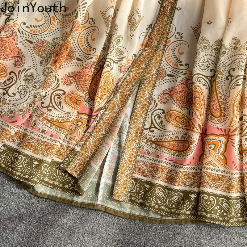 Virágos pólyás ruha női lámpás ujjú kötszer hosszú köntös Femme 2024 Vestidos De Mujer divatos vintage nyári maxi ruhák