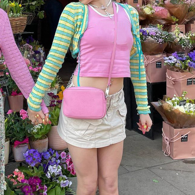 2000-es évek Retro White Cargos mini szoknya zsebek Y2K Esztétikus Vintage rövid szoknya Harajuku Grunge Streetwear koreai divatos ruhák