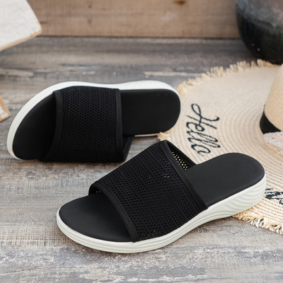 Szandálok Női Elastic Force nyári cipők Női lapos szandálok Alkalmi beltéri kültéri papucs nyári szandálok strandra Zapatos Mujer