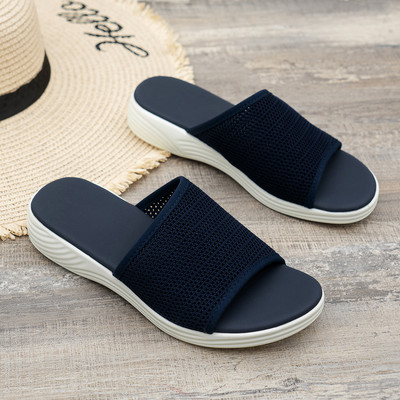 Szandálok Női Elastic Force nyári cipők Női lapos szandálok Alkalmi beltéri kültéri papucs nyári szandálok strandra Zapatos Mujer