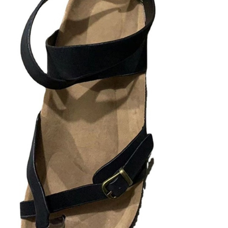 Sandale casual din plută pentru femei 2024, la modă pentru femei, moale, în aer liber, papuci plat, sandale de plajă cu platformă de flip flop pentru femei.