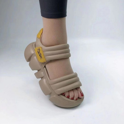 2023 Pantofi de vară pentru femei Peep Toe Fund buretat Sandale pentru femei Sandale sport zilnice Pantofi cu platformă pentru femei Pantofi pentru femei