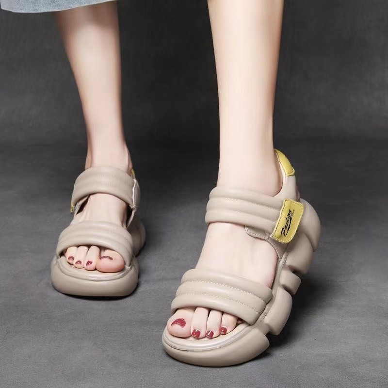 2023 Pantofi de vară pentru femei Peep Toe Fund buretat Sandale pentru femei Sandale sport zilnice Pantofi cu platformă pentru femei Pantofi pentru femei