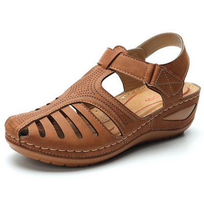 Pantofi de vară Sandale Sandale elegante pentru femei Pantofi retro pentru femei Pantofi de mers cu pană Sandale confortabile pentru femei Încălțăminte pentru femei