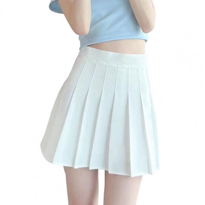 Fusta plisată cu talie înaltă pentru femei, 2022