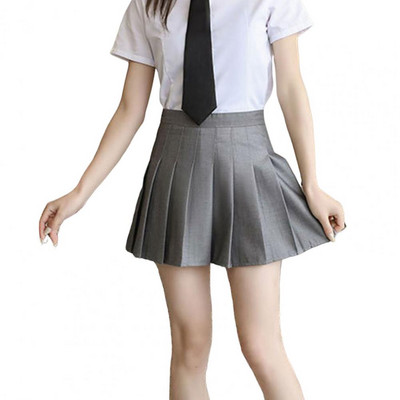 Fusta plisată cu talie înaltă pentru femei, 2022