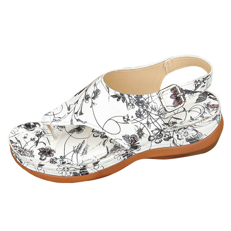 Női szandálok Nyári Női Cipők Vastag talpú ékszandál Flip orr szandál Divatos, nem pozitív női szandál 2024 Kényelmes