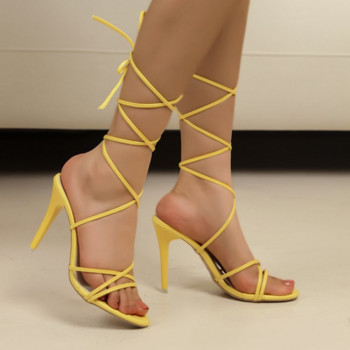 Дамски сандали с висок ток с кръгли каишки на пръстите Дамски чехли на платформа Дамски летни златни модни секси помпи Джапанки Zapatos Mujer