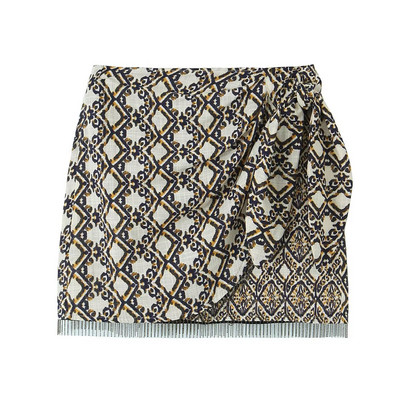 TRAF 2023 Nyári Női Vintage Geometric Print Mini szoknya magas derekú csokornyakkendő Bojt szoknyák Divat Nyári Ünnep Mujer Faldas