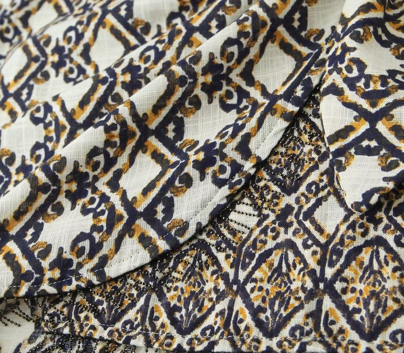 TRAF 2023 Nyári Női Vintage Geometric Print Mini szoknya magas derekú csokornyakkendő Bojt szoknyák Divat Nyári Ünnep Mujer Faldas